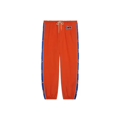 GUCCI Оранжевый Красный Мужские Повседневные Штаны