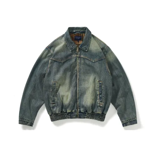 714STREET Куртка Унисекс Джинсовый Синий