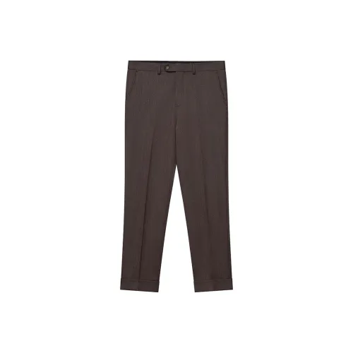 J.D.V Коричневый Мужской костюм Брюки