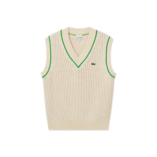 Футболка с коллаборацией LACOSTE Унисекс GIH Бежевый Зеленый Trim