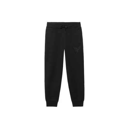 ARMANI EXCHANGEAE FW24 Вязаные тренировочные брюки мужские черные