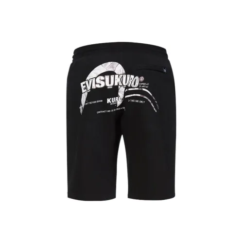 EVISU Черные Мужские Повседневные Шорты