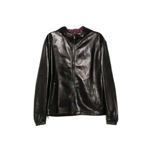 FANSIZHE SS25 Кожаная куртка мужская черная