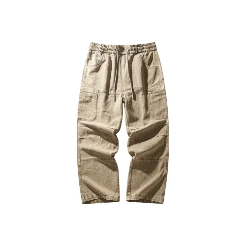 HZWH Loose Fit Wide Leg Pants Men's