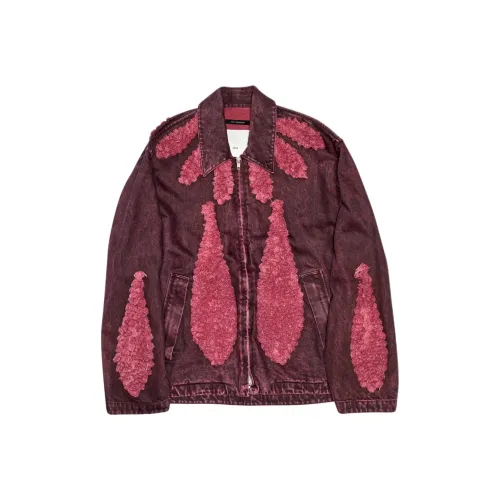Song for the Mute FW24 Куртки и Пальто Мужской Бордовый Красный
