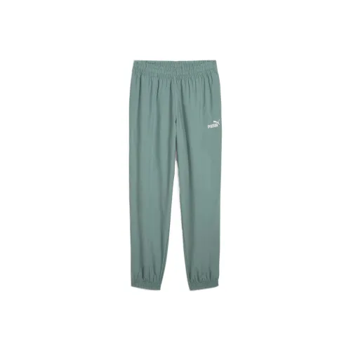PUMA Green Men's Casual Pants PUMA Зеленые Мужские Повседневные Брюки