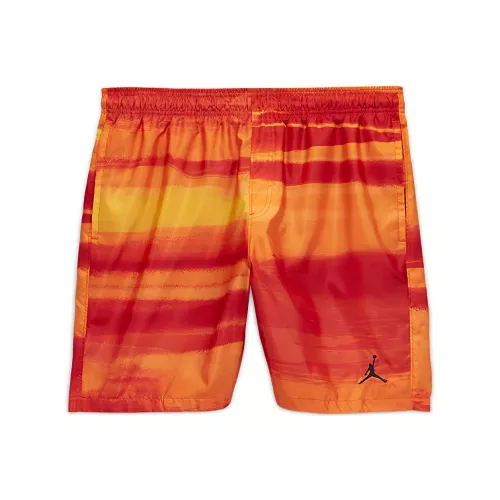 Джордан Оранжевый Красный Мужские Повседневные Шорты