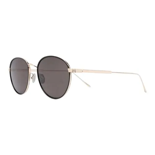 Cartier Титан OVAL SUNGLASSES Мужской Черный