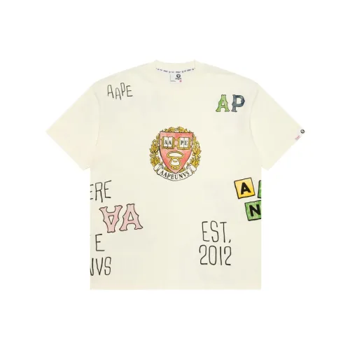 Aape SS25 T Рубашка Мужская Белая IVX