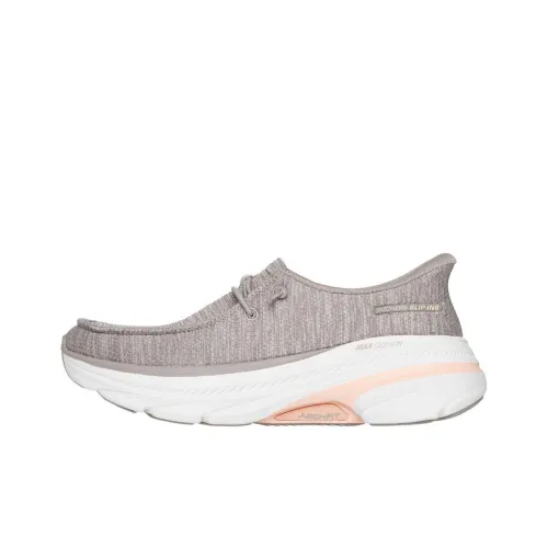 Skechers Goran Max Cushioning Arch Fit Низкий Топ Беговые кроссовки Женские Тауповый