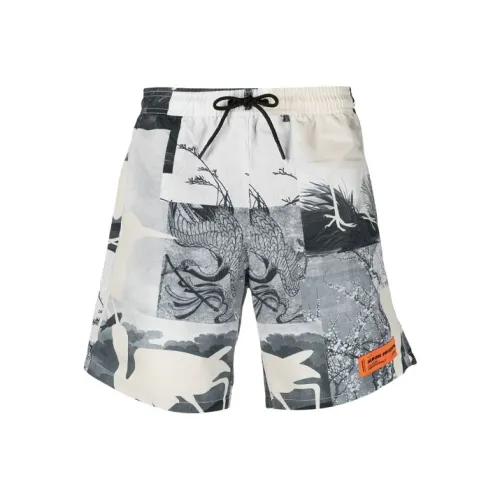 HERON PRESTON Серые Мужские Повседневные Шорты