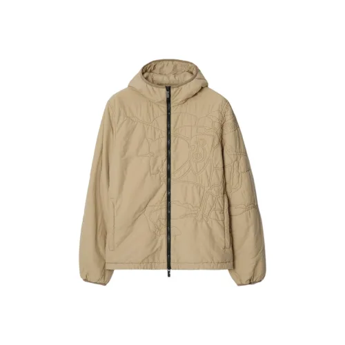 Burberry хлопковый пуховик мужской Hunter бежевый