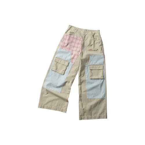 EeeeArtmonster Карго Брюки Унисекс Темный Хаки