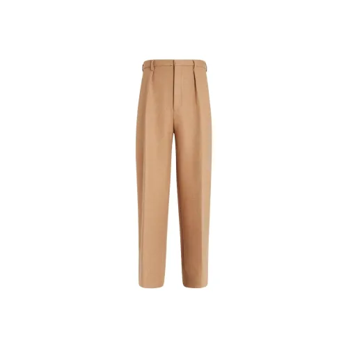 Ermenegildo Zegna Бежевые Мужские Брюки для Костюма