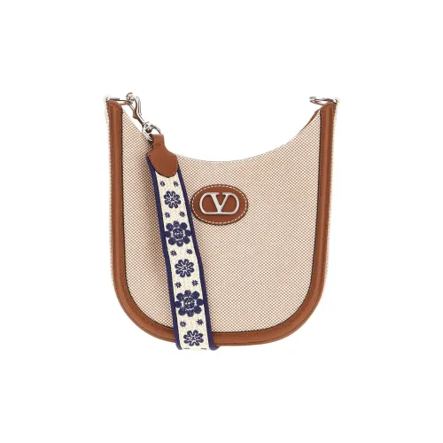 Valentino Garavani Ткань с кожаными вставками Сумка на плечо Стандартная Men's Natural