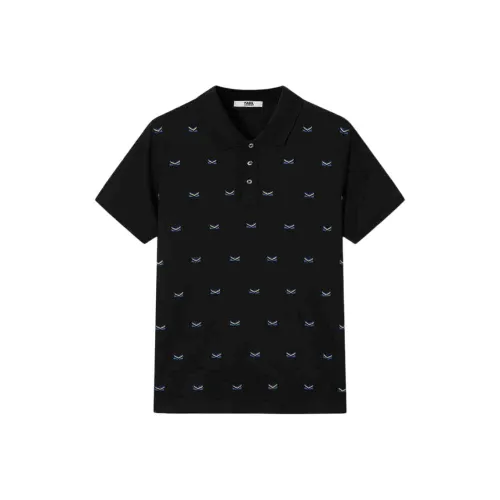 Поло Мужское KARL LAGERFELD Черное