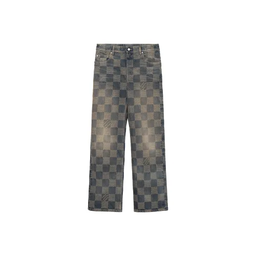 LOUIS VUITTON FW24 Джинсы Мужские Синие