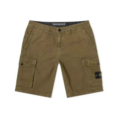 STONE ISLAND Повседневные шорты Мужские Оливково-зеленые