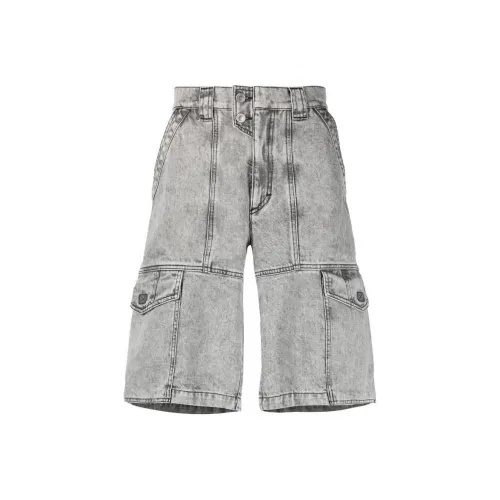 ISABEL MARANT Пыльно-серые мужские джинсовые шорты