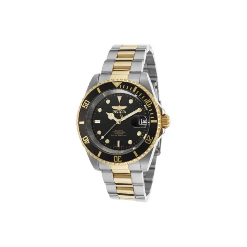 INVICTA Мужские часы Автоматический механический механизм ремешок из нержавеющей стали 40 мм черный циферблат