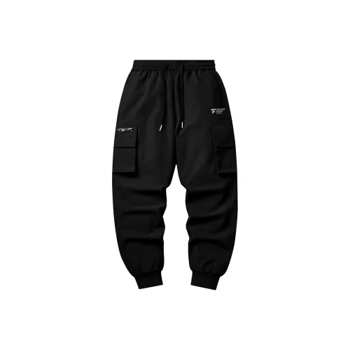 YAYA Пуховые Утеплённые Штаны Унисекс Чёрный