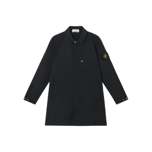 Stone Island SS25 Черный Мужской Тренч