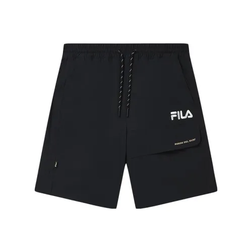 FILA Глубокий Черный Мужские Карго Шорты