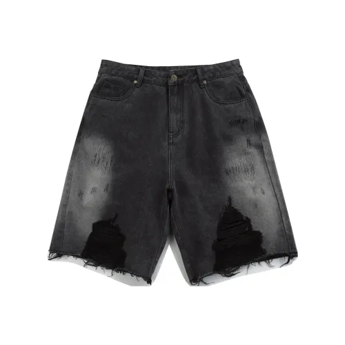 Guuka Мужские джинсовые шорты черного цвета