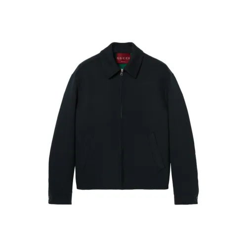 GUCCI FW24 Куртки и пальто Мужской Темно-синий