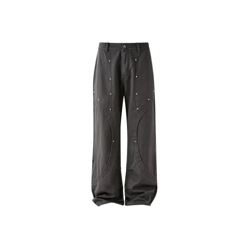 PASET Повседневные брюки Унисекс Графитовый серый