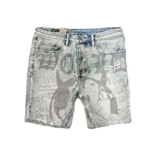 Ksubi Blue Men's Denim Shorts Ksubi Синий Мужские Джинсовые Шорты