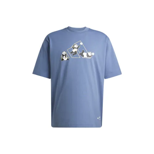 Adidas T-Shirt Унисекс Серый Синий