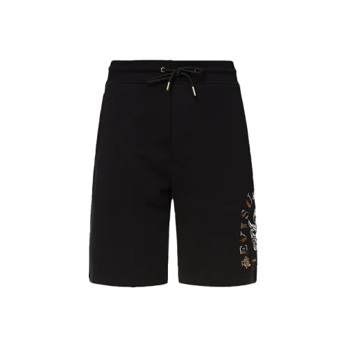 EVISU Черные Мужские Повседневные Шорты