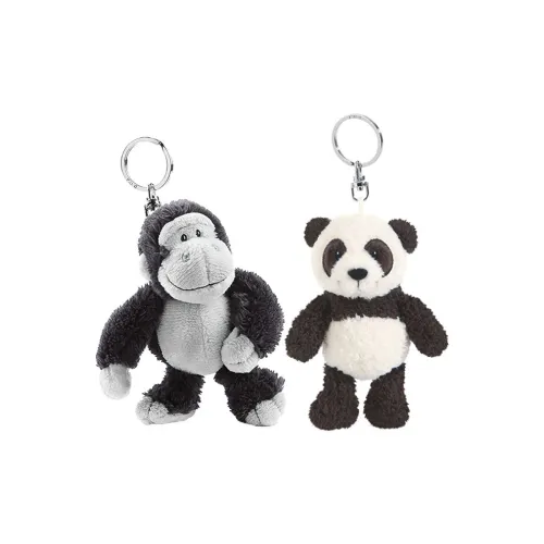 NICI Панда+Малыш Горилла Комбо Черный Белый Куклы Плюшевый Брелок 10 см Рекомендуемая Высота
