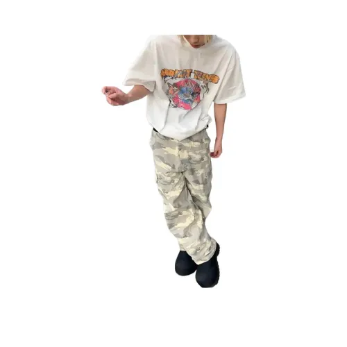 YUQIAN Карго-брюки Унисекс Камуфляж
