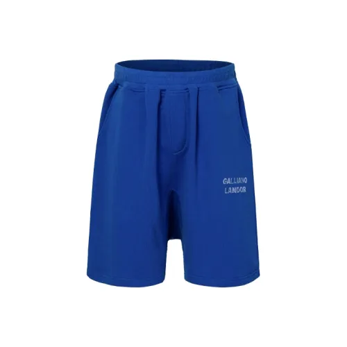 GALLIANO LANDOR SS22 Loose Fit Shorts Men's Blue