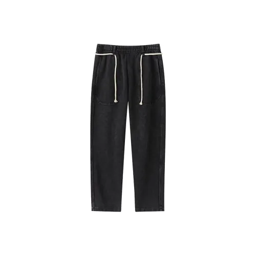 Organic Emotion Черные Унисекс Повседневные Брюки