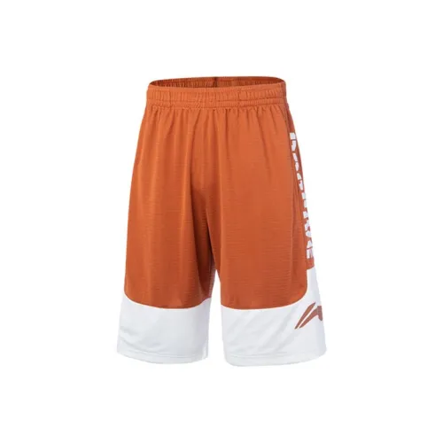 LINING Badfive Повседневные шорты Мужские Янтарный Коричневый Айвори