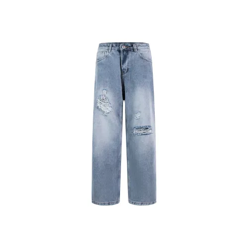 A3G4 Джинсы Унисекс Бетон Серый