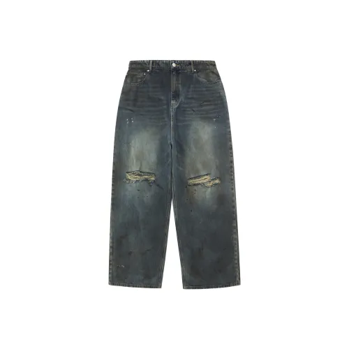 PCLP 2025 Spring/Summer Синий Унисекс Джинсы