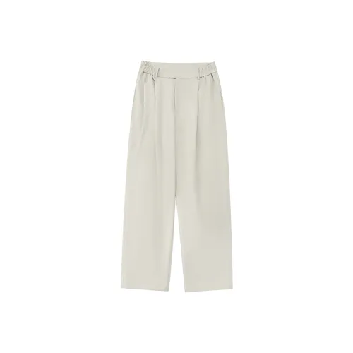 Bodydream Серо-бежевые унисекс костюмные брюки