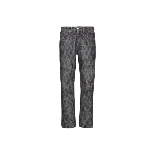 FENDI Gray Men's Jeans FENDI Серый Мужские Джинсы