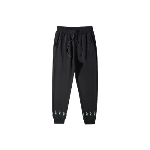 DABAISHA Повседневные брюки Мужские Черные