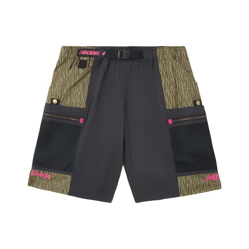 New Balance совместный бренд Черный камуфляж Мужские Повседневные шорты