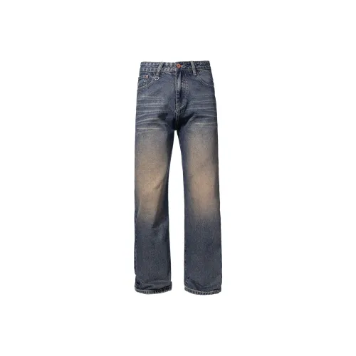 JASONWOOD Cowboy on the Run Джинсы Унисекс Винтаж Синий Цвет
