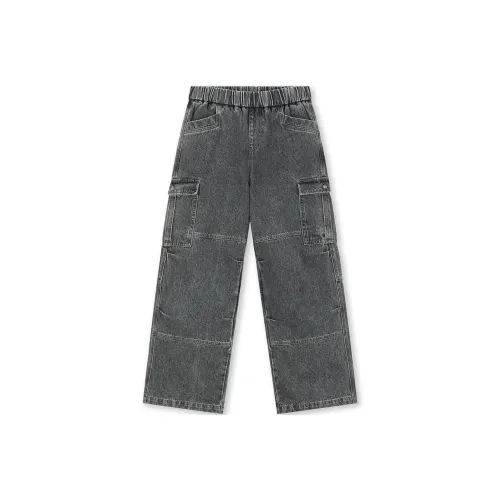 Безшовный крой, черные унисекс джинсы