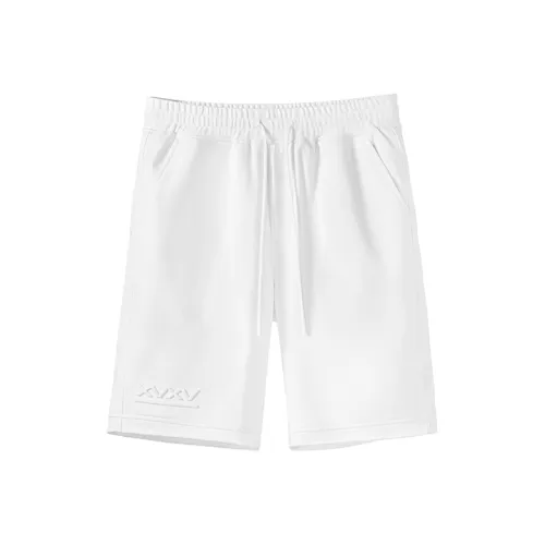 NORVINCY Спортивные Дышащие Шорты из Трикотажной Ткани Повседневные Брюки Длина до Колена Летние Унисекс Белые