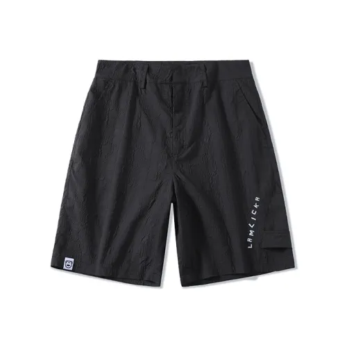LAMLICKA SS22 Loose Fit Shorts Unisex Black LAMLICKA SS22 Свободный крой Шорты Унисекс Черный