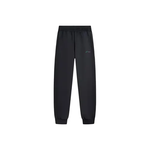 LINING Вязаные тренировочные штаны унисекс черные