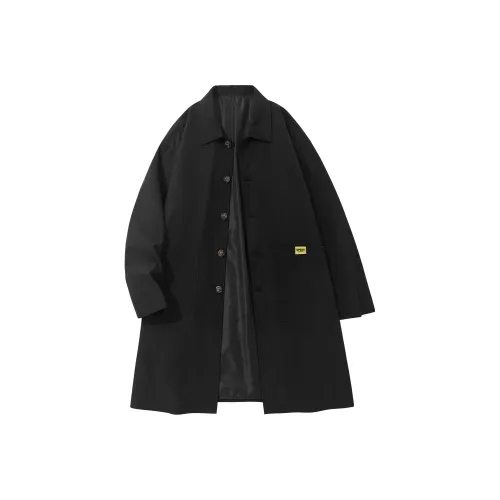 UPZCY Черный Унисекс Тренч